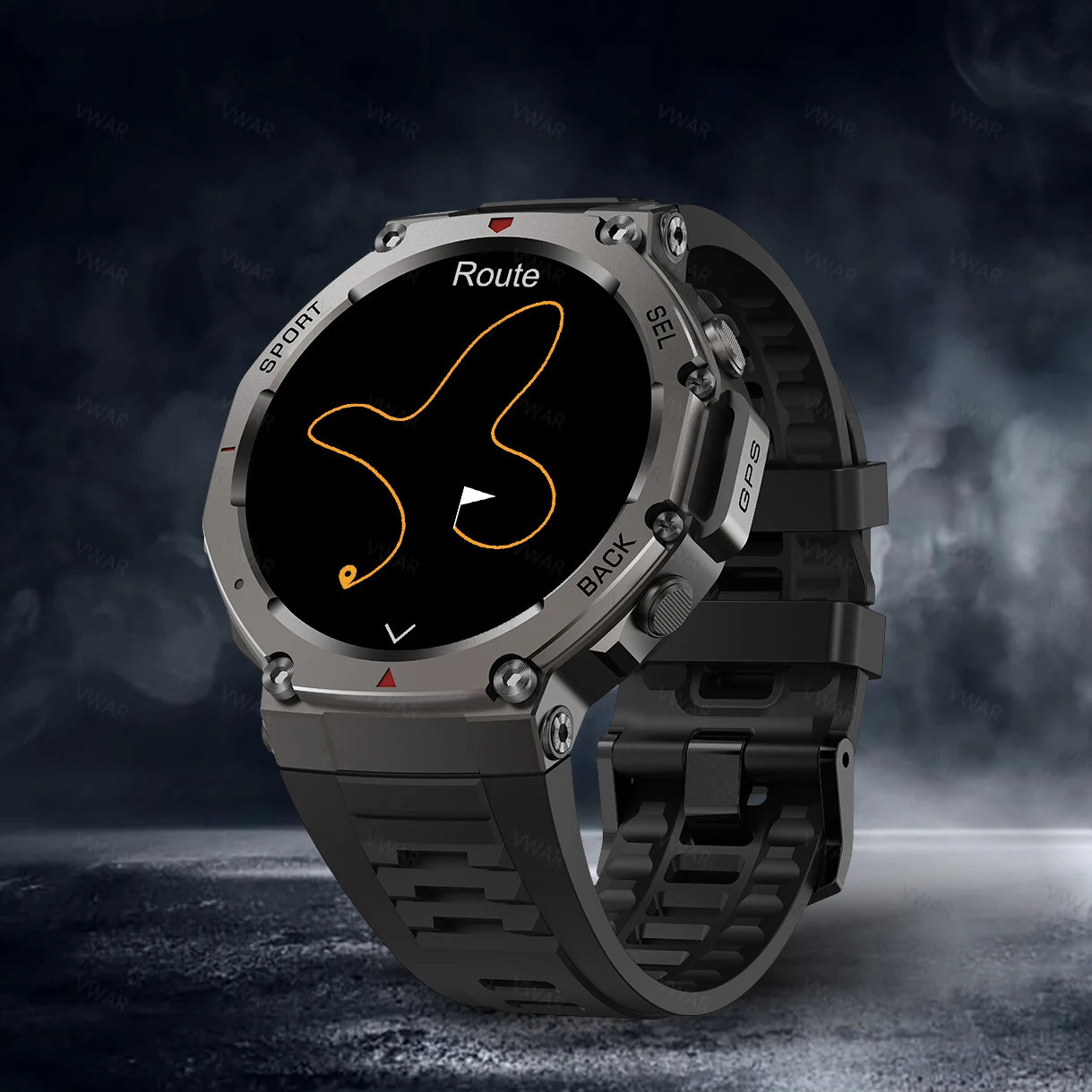 T-Rex3 GPS Smart Watch for Xiaomi IOS Built-in GPS Compass Barometric Altimeter Dual-band GNSS Voice Calling Smartwatch Men 5ATM