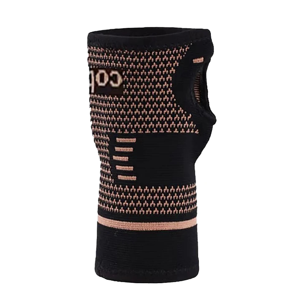 GOBYGO Copper Fiber Bracer Wrist Gym Support Wrist Brace Elastic Sport Bandage Wristband Hand Tennis Fitness Powerlifting Unisex