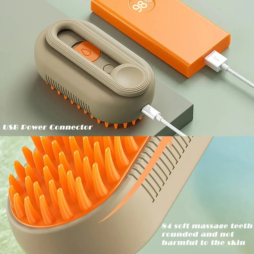 3-in-1 Steamy Cat Brush